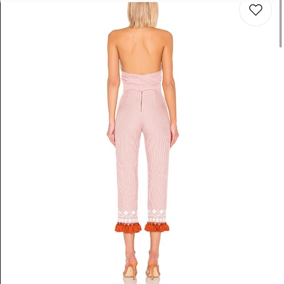 Jamie Jumpsuit in Rust Stripe - Picture 3 of 4